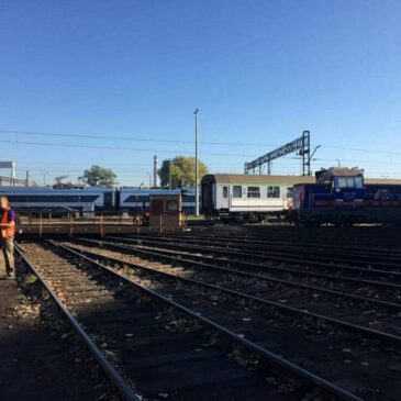 Klasy II K i III K na wycieczce w lokomotywowni PKP Intercity w Gdyni Grabówku