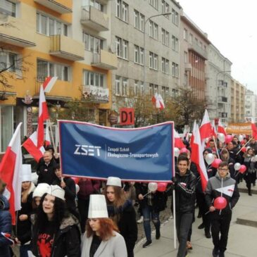 Nasza szkoła na Wielkiej Paradzie Niepodległości 2018