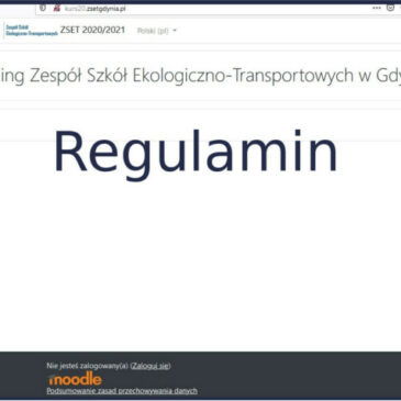 Regulamin pracy zdalnej w ZSET w Gdyni