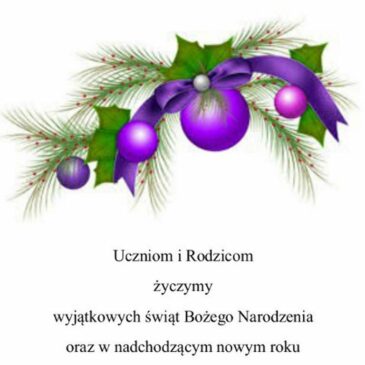 Życzenia bożonarodzeniowe 2018