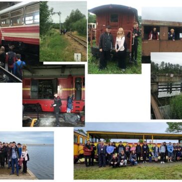 „Kolejarze” z ZSET odkrywają Żuławską Kolej Dojazdową