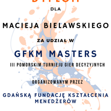 GFKM Masters 2023 – III Pomorski Turniej Gier Decyzyjnych