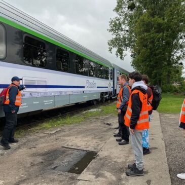 Wycieczka klasy 3 K na teren stacji Gdynia Postojowa i Gdynia Grabówek