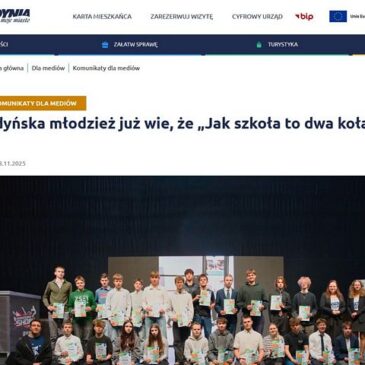 Zakończenie kampanii „Jak szkoła to dwa koła”