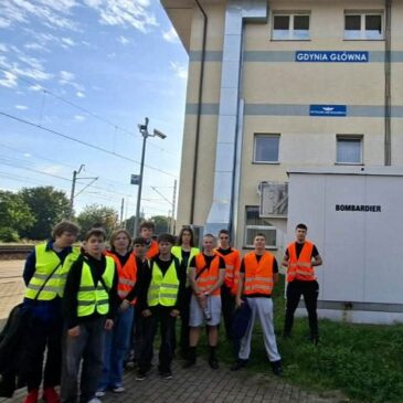 Wycieczka zawodowa klasy 4 R na stację Gdynia Główna